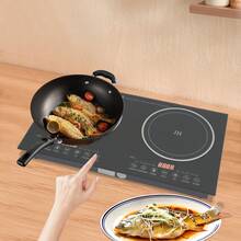 CNCEST Double Burner Induction Cooktop 2400W Portable Electric Stove With Horizontal Design Fast Heating Perfect For Home Kitchen Apartment Restaurant Camping Caravan And Party Use - US B Type Plug(110-127V) - View 9