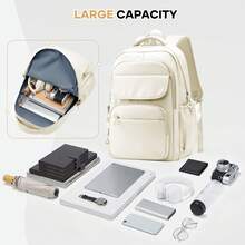 Large Capacity Laptop Backpack, Water Resistant Multi-Pocket Travel Backpack, Lightweight Casual Daypack Fits 15.6" Notebook, Durable Rucksack For Work, School, Commute & Travel For Men & Women - Multicolor - View 9