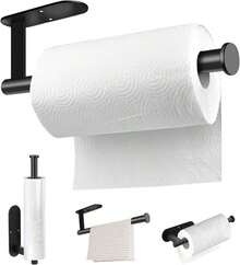 MGahyi Paper Towel Holder Wall Mount, Self Adhesive Or Drilling Under Cabinet Kitchen, 132 Inch Stainless Steel Paper Towel Roll Rack, Towel Roll Hanger For Bathroom(Silver, Rectangle) - ColorA - View 1