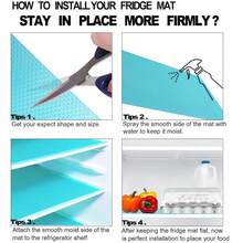 Refrigerator Liner Mats: Washable, Waterproof And Oil-Proof - Ideal For Shelves, Freezers, Cabinets, Cupboards And Drawers!, Women's Day, Travel Essentials, Wedding Favors, Y2k, Bedroom, Car Accessories Women, Kitchen Decor,Wedding,Y2k,Party - Multicolor - View 11