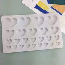 情人节硅胶模具套装 - 心形和长方形，适用于DIY蜡烛/肥皂/工艺礼品装饰 - 彩色 - 查看 5