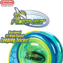 Toys Hornet Pro Looping Yo-Yo con Cuerda, Eje de rodamiento de Bolas y Cuerpo de plástico, Azul con Tapa Amarilla,37564480 - Gris Claro - Ver 2