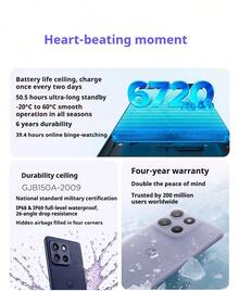 Lenovo G100 Pro 5G旗舰智能手机，骁龙8+芯片，2亿像素摄像头，IP68级防水，全功能NFC，6720mAh长续航电池 - 苔原青 - 查看 2