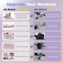Tabla de pilates Máquina reformador de pilates Tabla de Ejercicio MultifunciónTablero Pilates Reformer Plegable Multiusos tabla deslizante pilates Máquina de Ejercicio en Casa Abdominales - Morado - Ver 9