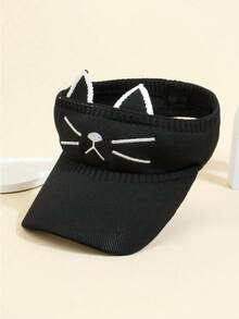 Kids Baseball Cap, Unisex Mesh Snapback Hat With Cartoon Cat Embroidery, Suitable For Spring And Summer - 1PC - View 5