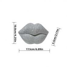 1pc Glam Fantasy Resin Lips Sculpture Decor, Glam Vanity Table Accent, Aesthetic Bedroom Decor, Versatile For Living Room, Bedroom, Bathroom, Kitchen, Office, Hotel, Restaurant, Bar, Wedding, Valentine'S Day, Mother'S Day, Thanksgiving, Desk Decor, Gift For Her, Office Desk Accessories (Two Size-Small/ Large) - Multicolor - View 16