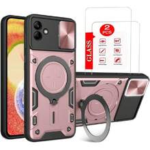 Funda para Samsung Galaxy A04 Capa Case - con Protector de Pantalla y Soporte de teléfono Incorporado - Rosa,37621715 - Azul menta - Ver 1