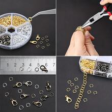 Bộ 330 chiếc móc cài hình càng cua màu vàng + bạc + trắng kèm vòng, gồm 30 móc cài và 300 vòng, chất liệu hợp kim kẽm, thích hợp cho làm đồ trang sức và xâu hạt. - Nhiều màu - Xem 6