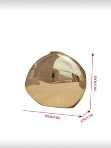 新款晚宴包，小众金属亚克力包，蛋形单肩斜挎包，化妆包，时尚小包，纯色金色透明款，配有光滑圆形搭扣，金属链条设计，可肩背、斜挎或手提 - 金色 - 查看 5