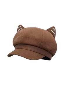 1pc Women's Adjustable Size Summer Sun Hat, Bucket Hat, Sun Visor, Travel Hat, Beach Hat, Lightweight And Portable Autumn Decor - Black - View 10