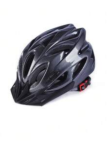 1顶成人自行车头盔，轻便男女通用，舒适带衬垫和遮阳板，多种颜色可选，适用于成人和青少年山地车和公路车，优质气流一体化可调节保护，适用于山地和公路骑行。