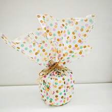 10/30/60 Sheets Of Colored Polka Dot Gift Wrapping Paper, 50cm X 35cm - Perfect For Easter, Weddings, Valentine's Day, Holidays, Birthdays, Bouquet And Shoe Wrapping, Gift Bag Fillers, And Gift Wrapping Accessories. - Color Wave Dots - View 3