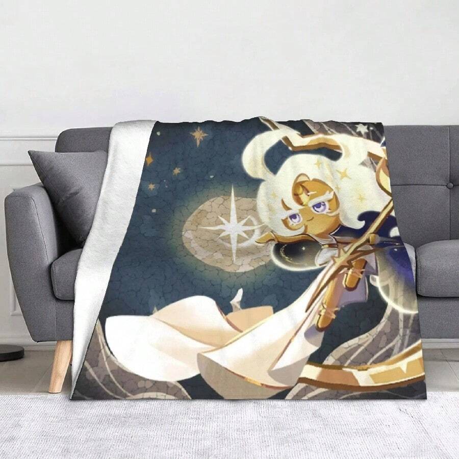 Moonlight Cookie Blanket Fleece Summer Cookie Run Kingdom Portable Warm Throw Blanket For Sofa Couch Plush Thin QuiltMoving Pictures Rush Anniversary Band Tour Flannel Blanket Winter Warm Bedding Throws Living Room Bedspread Sofa Bed CoverMsMulti-Size Custom Name Blanket J-Joker Movie Printing Fluffy Throw Warm Soft Suitable For All Seasons Gifts For FriendsMulti-Size Custom Name Personalized Blanket Nightmare Before Christmas Fluffy Soft Sofa Adult Blanket Office Lunch Break Blanket - White - View 1