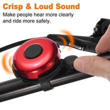 1/2/6 جرس دراجة من ال- ABS - جرس معدني كرتوني أسود، صوت واضح (75 ديسيبل+) - خفيف الوزن متين، مناسب للدراجات - متعدد الألوان - مشاهدة 9