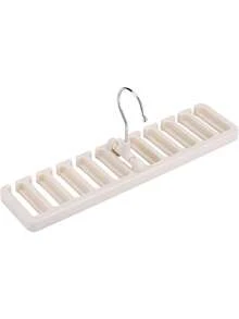 Organizador de Cinturones Organizador de Estantes Ahorro de Espacio Armario Cinturón Corbata Cinturón Estante de Almacenamiento Estante Resistente para Bufandas Estante para (Beige),37564148 - Beis - Ver 1