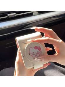 SANRIO Túi đựng son dưỡng môi có gương - Túi du lịch dễ thương, cũng là món quà tình bạn dành cho các bạn nữ sinh viên (mùa tốt nghiệp). Thiết kế có thể gập lại, họa tiết ngộ nghĩnh và đáng yêu, túi đựng đồ trang điểm và son dưỡng môi lý tưởng | Phụ kiện thú vị | Khóa kéo bền chắc, phù hợp để kết hợp với các sản phẩm khác. - Nhiều màu - Xem 5