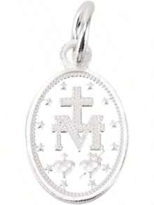 EstiloMedalla Milagrosa De Plata De Ley 925 Con Colgante De Virgen MaríA, MedallóN Ovalado De Doble Cara, JoyeríA Para Mujeres Y HombresVersióN Mejorada - 1 - Ver 2