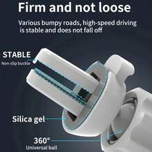 Cargador inalámbrico magnético para coche de 15W, compatible con modelos MagSafe 17/16/15/14/13/12, soporte de carga rápida - Azul - Ver 4