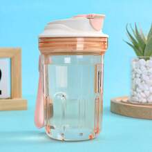 1pc Outdoor Sports Water Bottle With Carrying Strap, Portable Plastic Cup Suitable For Various Outdoor Activities