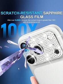 Protect Your Camera Lens And Screen With Our Metallic Diamond-Coated Screen Protector For IPhone 17 Pro/Pro Max (Single Film). A Perfect Birthday Gift For Family And Friends. Sparkling Crystal Finish, This Lens Protector Is A Great Phone Accessory. Waterproof, Shockproof, Drop-Proof, Scratch-Resistant, Fingerprint-Resistant, And Provides Full Coverage.