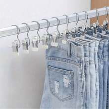 5/10/15个装加厚加长夹钳，升级版平口三爪裤袜帽夹 - 彩色 - 查看 2