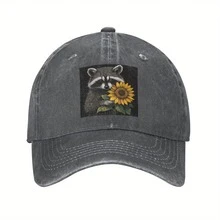 High-End Autism Cat Head Hawk Humorous Casual Baseball Cap Summer Truck Cap Wholesale Outdoor Sports Snapshot Strapback Cap Couple Women Y2K Retro Baseball Cap - 沙色 - 查看 4