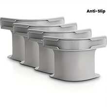 4 Large Bed Sheet Fixing Clips, Invisible Reinforced Bed Sheet Clips, Suitable For Various Sizes Of Bed Sheets, Easy To Install, Can Secure Bed Sheets Firmly, Thickened Anti-Slip Design, Compatible With All Sizes Of Headboards And Side Walls, Bed Sheet Fixing Device, Minimalist Restorer, Reinforced Design, Durable Plastic, Sheet Fixing Clips, Multi-Functional Clips - Gray - View 1