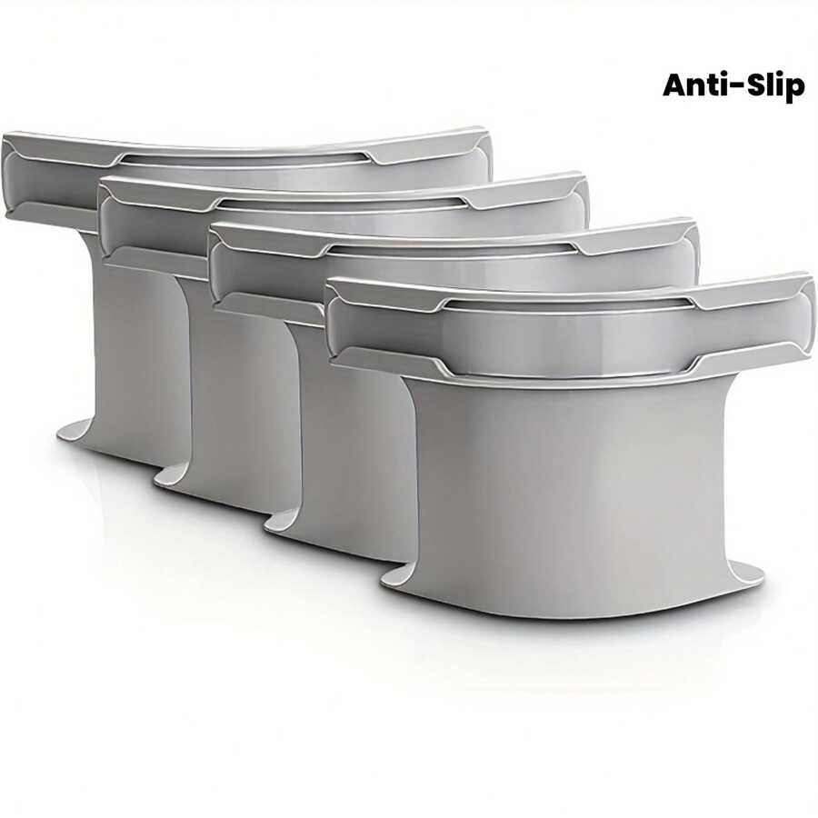 4 Large Bed Sheet Fixing Clips, Invisible Reinforced Bed Sheet Clips, Suitable For Various Sizes Of Bed Sheets, Easy To Install, Can Secure Bed Sheets Firmly, Thickened Anti-Slip Design, Compatible With All Sizes Of Headboards And Side Walls, Bed Sheet Fixing Device, Minimalist Restorer, Reinforced Design, Durable Plastic, Sheet Fixing Clips, Multi-Functional Clips - Gray - View 1