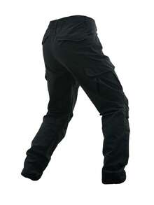 Men's Tactical Cargo Pants 8 Multi-Pocket Loose Fit Lightweight Ripstop Outdoor Hiking Military Combat Work Trousers With Large Pockets For Daily Wear Streetwear Jogger Durable Comfort Fit,Pants For Men - 黑色 - 查看 6