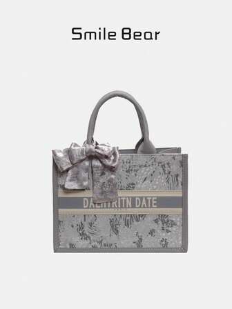 Ny damväska, ny kinesisk broderi- och rosettduk med texturdisplay, avancerad stor kapacitet, lämplig för pendling, enkel axel, dubbel användning, utsökt foder, helt matchande damväska.