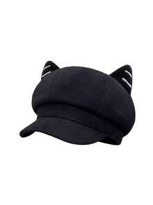 1pc Women's Adjustable Size Summer Sun Hat, Bucket Hat, Sun Visor, Travel Hat, Beach Hat, Lightweight And Portable Autumn Decor - Black - View 9