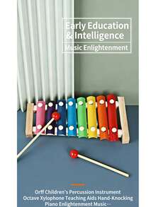 Xilófono de Madera 8 Notas para Bebés - Juguete Educativo y Desarrollador de Inteligencia - 01# Caja de música - Ver 5