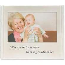 Lawrence Frames 507764 When a Baby is born so is a Grandmother Silver Plated Picture Frame, 6x4 inch(default) - Multicolor - Ver 2