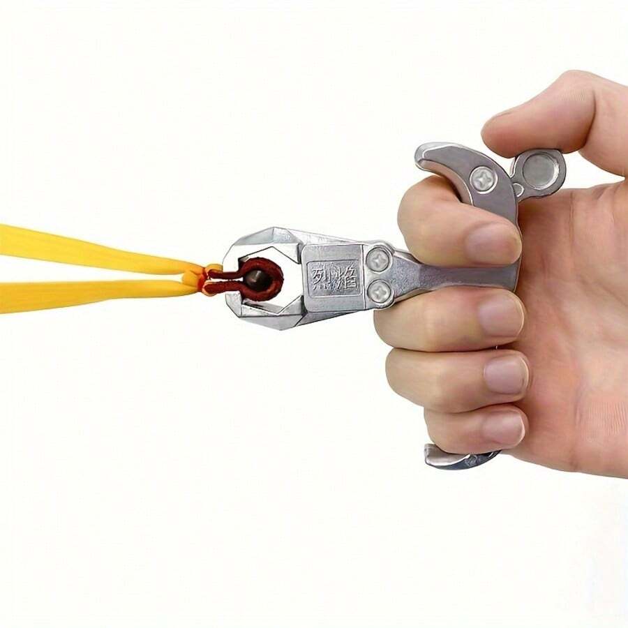 1pc Steel Ball & Speargun Slingshot Shooter, Speargun Ring, Speargun Finger Guard Launcher