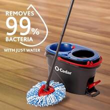 RinseClean Spin Mop & Bucket System | Clean With Clean Water | Removes 99% Of Bacteria - Rinseclean旋轉拖把和水桶 - 查看 7