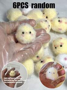 1/2/5/6/12PCS Cute Stress Reducing Simulated Silicone Chick,Squishy Toy,Soft And Cute,Fidget Toy,Taba Squishy - Multicolor - View 15