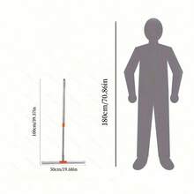 1个100厘米浴室旋转魔力刮水器，家用吸水器，浴室地板硅胶魔力刮水器，窗户刮水器，用于去除水、灰尘和宠物毛发。家居浴室装饰，秋季装饰，返校季装饰。厨房配件。家居。浴室。家居装饰。厨房必需品。厨房配件。浴室配件。家居饰品。复活节 - 彩色 - 查看 12