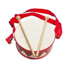 6-Inch Wooden Educational Musical Instrument Hand Drum, Adjustable Waist Belt, Suitable For Kindergarten Performance, Orff Snare Drum - Multicolor - View 6