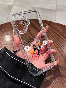 Official Licensed Paul Frank Transparent Space Phone Case, Full Body Protective Shockproof Camera Cover, Pattern Design, New Compatible With Iphone 13/14/15/16/17 Pro Max - Multicolor - View 2