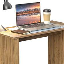 Escritorio Gamer| Mesa de Trabajo y Laptop| Escritorio para Computadora, Home Office y Oficina| Diseño Moderno| Medidas: 75x80x39| Fácil Armado y Compacto (Latte) - Café con leche - Ver 5