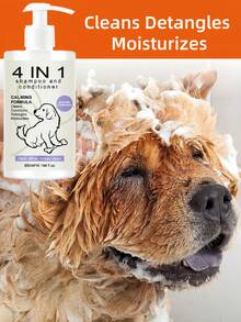 Pet-Specific Bath Shampoo With All-In-One Care And Maintenance Features Deeply Cleanses, Moisturizes And Nourishes, Unclogs, Eliminates Odors And Leaves A Lasting Fragrance