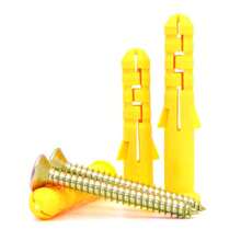 50sets 8 X 60mm Ribbed Plastic Drywall Anchor Kit-Wall Anchors With Screws-Plastic Self Drilling Drywall Ribbed Anchors Assortment With Screws(Φ8-60mm, 20set, M5 X 60) - Multicolor - View 3