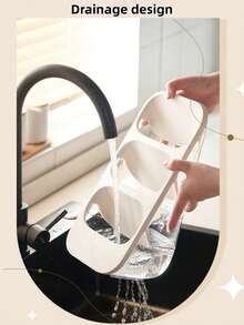 三层笔筒 - 大容量多功能收纳盒，桌面文具、化妆品、化妆刷、餐具收纳盒，透明简约笔筒，办公桌配件，返校用品 - 可定制DIY涂鸦设计 - 彩色 - 查看 7