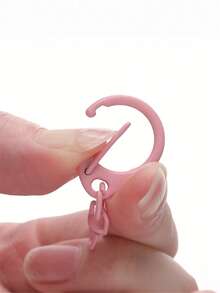 5/10/15/20pcs Assorted Color D-Ring Buckle, 8-Shaped Buckle, Key Chain, DIY Handmade Bag, Doll, Small C-Shaped Buckle, Jewelry Accessories - Random Color - Colorful Small C Buckle - View 3