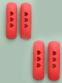 4pcs Silicone Pot Handle Covers - Heat Resistant Non-Slip Kitchen Pot Lid Handle Sleeves - No Electricity Needed - Fits Pots, Pans And Pot Lids - Multicolor - View 10