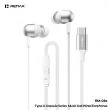 Tai nghe nhét tai có dây REMAX RM-03a Type-C mang đến âm thanh stereo với micro tích hợp, hoàn hảo cho việc đi lại, học tập hoặc giải trí hàng ngày, là món quà Ramadan hoặc Eid ý nghĩa. - trắng - Xem 1
