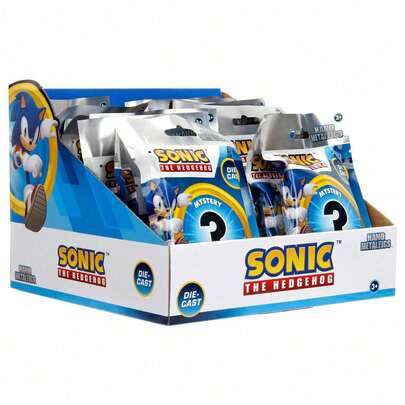 Simba Sonic Mô hình Nano trong hộp bí ẩn, mô hình mini bằng kim loại đúc kèm phụ kiện như đuôi, vật trang trí để bàn, thích hợp cho trẻ em, gia đình, quà tặng sinh nhật, quà lưu niệm Giáng sinh.