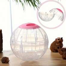 Random Color Cute Hamster Exercise Ball, Hamster Running Ball, Transparent Hamster Ball, Small Pet Hamster Exercise Wheel - Multicolor - View 5