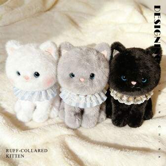 1pc Cute Cartoon Cat Ball Plush Doll Soft Stuffed Animal Cat Doll Pillow Cushion Sofa Decor, Birthday/Christmas/Valentine's Day Gift