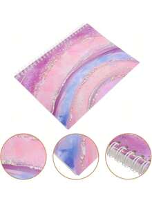 EstiloEXCEART Libro De Pegatinas Reutilizable ÁLbum De ColeccióN De Pegatinas Libro Organizador De Pegatinas TamañO A5 Con 32 Hojas Papel De LiberacióN Carpeta De CalcomaníAs Para DecoracióN DeVersióN Mejorada - 1 - Ver 7